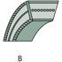 Klinasti remen 5/8" x 97", 15,8 x 2464, tip B